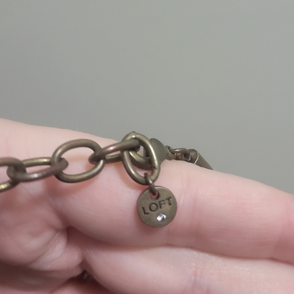 Loft Antique Goldtone and Black Rope Necklace 🍇 - Picture 4 of 4